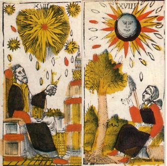 塔罗牌符号学:太阳和月亮 塔罗牌符号学:太阳和月亮