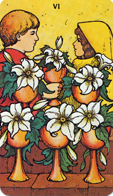 塔罗牌“圣杯六”的牌意解读 塔罗牌“圣杯六”的牌意解读