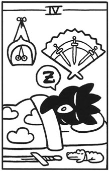 ���������� - Hello Tarot - ������ - Four Of Swords