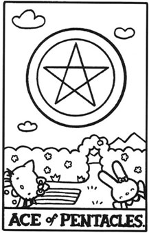 ���������� - Hello Tarot - Ǯ��A - Ace Of Pentacles