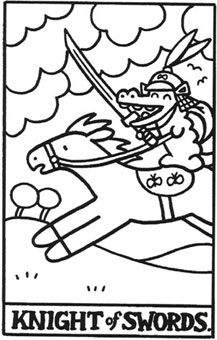 ���������� - Hello Tarot - ������ʿ - Knight Of Swords