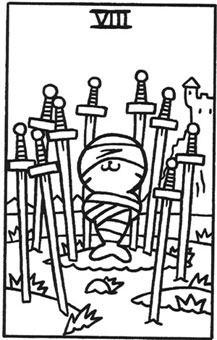 ���������� - Hello Tarot - ������ - Eight Of Swords