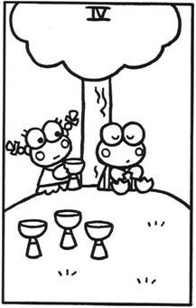 ���������� - Hello Tarot - ʥ���� - Four Of Cups