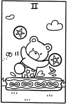 ���������� - Hello Tarot - Ǯ�Ҷ� - Two Of Pentacles