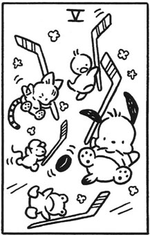���������� - Hello Tarot - Ȩ���� - Five Of Wands