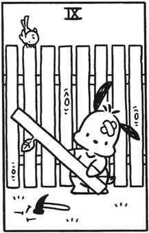 ���������� - Hello Tarot - Ȩ�Ⱦ� - Nine Of Wands