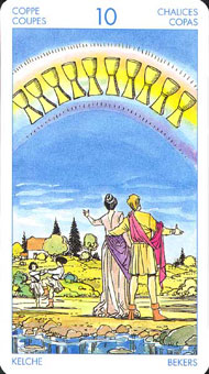 ʥ�׳�ΰ�������� - Universal Waite Tarot - ʥ��ʮ - Ten Of Cups