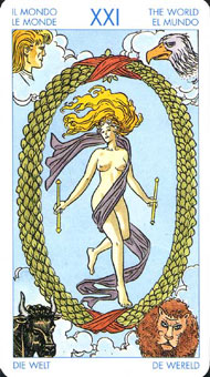 ʥ�׳�ΰ�������� - Universal Waite Tarot - ���� - The World