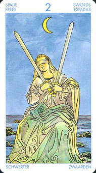 ʥ�׳�ΰ�������� - Universal Waite Tarot - ������ - Two Of Swords
