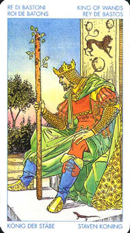 ʥ�׳�ΰ�������� - Universal Waite Tarot - Ȩ�ȹ��� - King Of Wands