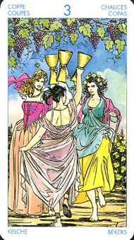 ʥ�׳�ΰ�������� - Universal Waite Tarot - ʥ���� - Three Of Cups