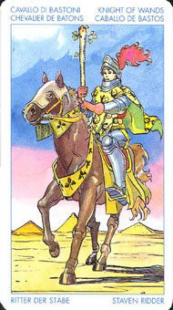 ʥ�׳�ΰ�������� - Universal Waite Tarot - Ȩ����ʿ - Knight Of Wands