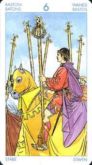ʥ�׳�ΰ�������� - Universal Waite Tarot - Ȩ���� - Six Of Wands