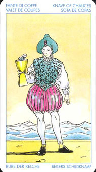 ʥ�׳�ΰ�������� - Universal Waite Tarot - ʥ���̴� - Page Of Cups