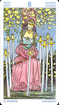 ʥ�׳�ΰ�������� - Universal Waite Tarot - ������ - Eight Of Swords