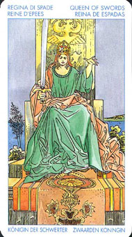 ʥ�׳�ΰ�������� - Universal Waite Tarot - �������� - Queen Of Swords