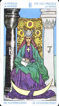 ʥ�׳�ΰ�������� - Universal Waite Tarot - Ů��˾ - The High Priestess