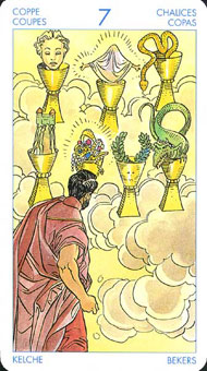 ʥ�׳�ΰ�������� - Universal Waite Tarot - ʥ���� - Seven Of Cups