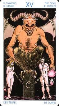ʥ�׳�ΰ�������� - Universal Waite Tarot - ��ħ - The Devil