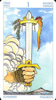ʥ�׳�ΰ�������� - Universal Waite Tarot - ����A - Ace Of Swords