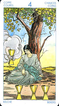 ʥ�׳�ΰ�������� - Universal Waite Tarot - ʥ���� - Four Of Cups