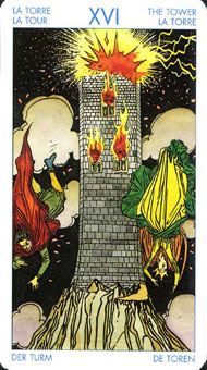 ʥ�׳�ΰ�������� - Universal Waite Tarot - ���� - The Tower