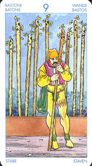 ʥ�׳�ΰ�������� - Universal Waite Tarot - Ȩ�Ⱦ� - Nine Of Wands
