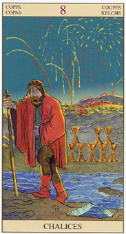���ӽ�ΰ�������� - Tarot of the New Vision - ʥ���� - Eight Of Cups