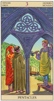 ���ӽ�ΰ�������� - Tarot of the New Vision - Ǯ���� - Three Of Pentacles