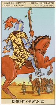 ���ӽ�ΰ�������� - Tarot of the New Vision - Ȩ����ʿ - Knight Of Wands