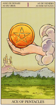 ���ӽ�ΰ�������� - Tarot of the New Vision - Ǯ��A - Ace Of Pentacles