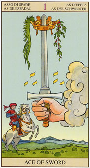 ���ӽ�ΰ�������� - Tarot of the New Vision - ����A - Ace Of Swords