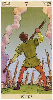 ���ӽ�ΰ�������� - Tarot of the New Vision - Ȩ���� - Seven Of Wands