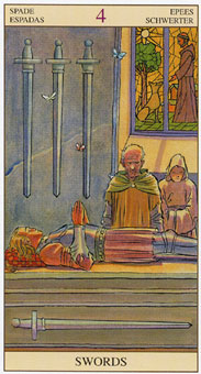 ���ӽ�ΰ�������� - Tarot of the New Vision - ������ - Four Of Swords