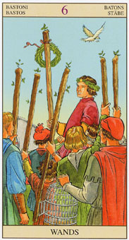 ���ӽ�ΰ�������� - Tarot of the New Vision - Ȩ���� - Six Of Wands