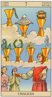 ���ӽ�ΰ�������� - Tarot of the New Vision - ʥ���� - Seven Of Cups