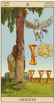 ���ӽ�ΰ�������� - Tarot of the New Vision - ʥ���� - Four Of Cups