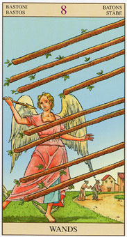 ���ӽ�ΰ�������� - Tarot of the New Vision - Ȩ�Ȱ� - Eight Of Wands