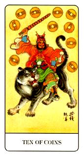 �й��������� - Chinese Tarot - Ǯ��ʮ - Ten Of Pentacles