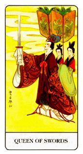 �й��������� - Chinese Tarot - �������� - Queen Of Swords
