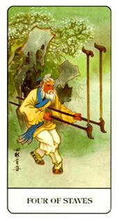 �й��������� - Chinese Tarot - Ȩ���� - Four Of Wands