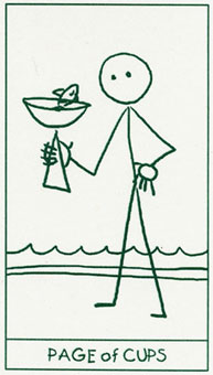 ����������� - Stick Figure Tarot - ʥ���̴� - Page Of Cups