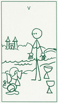 ����������� - Stick Figure Tarot - ʥ���� - Five Of Cups