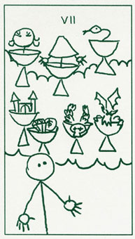 ����������� - Stick Figure Tarot - ʥ���� - Seven Of Cups