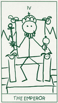 ����������� - Stick Figure Tarot - �ʵ� - The Emperor