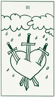 ����������� - Stick Figure Tarot - ������ - Three Of Swords