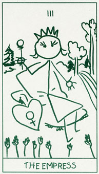 ����������� - Stick Figure Tarot - Ů�� - The Empress