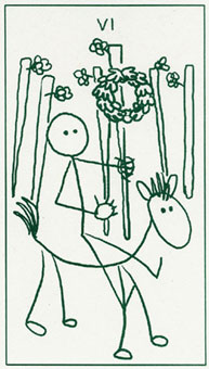 ����������� - Stick Figure Tarot - Ȩ���� - Six Of Wands
