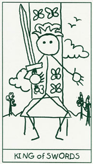 ����������� - Stick Figure Tarot - �������� - King Of Swords