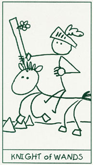 ����������� - Stick Figure Tarot - Ȩ����ʿ - Knight Of Wands